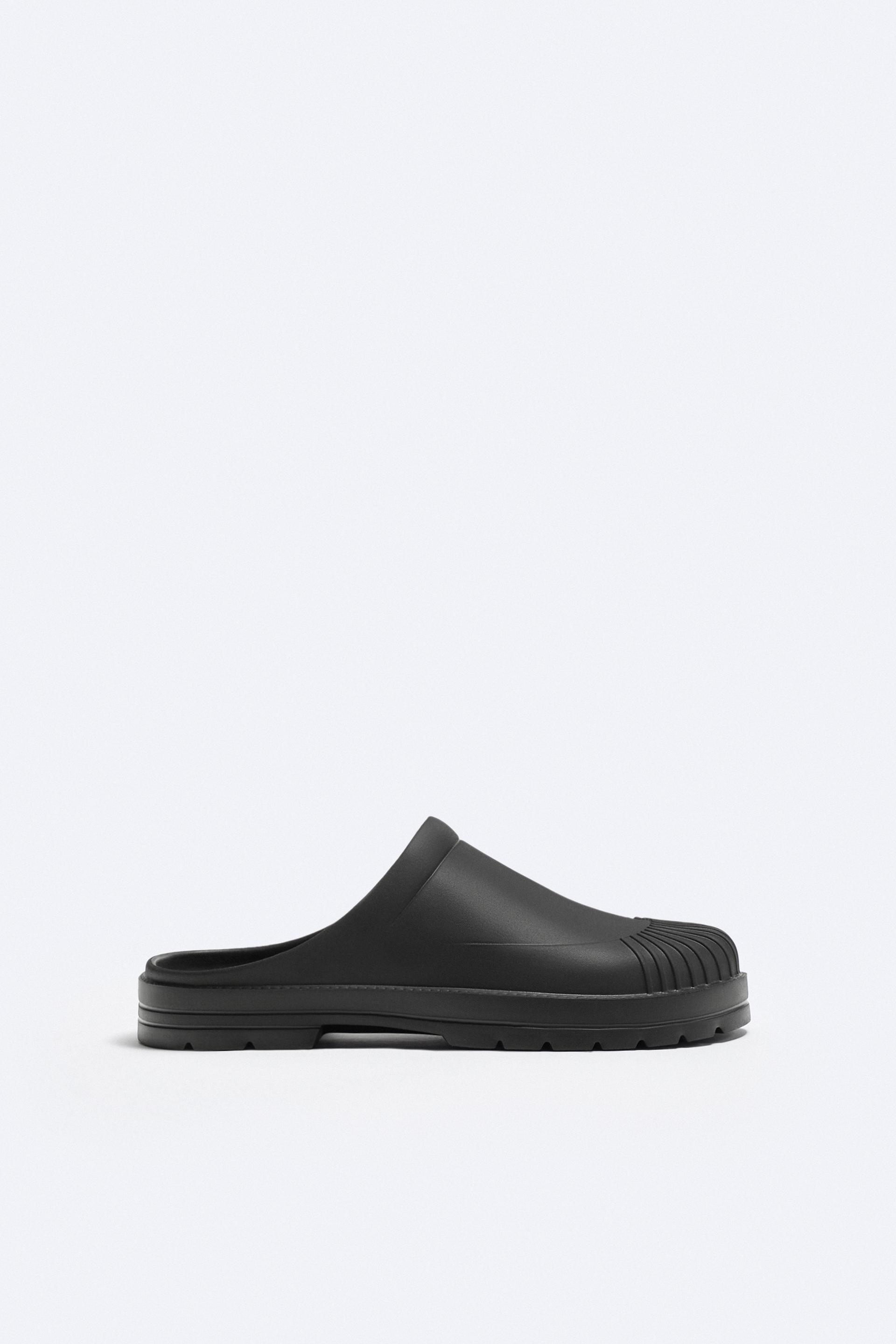 Zara black clogs Clearance