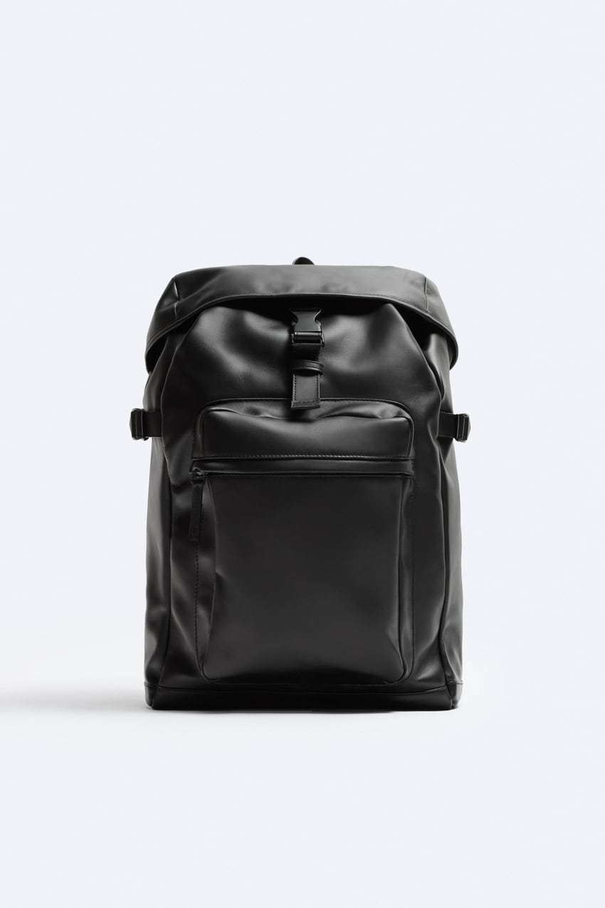 The Met Leather Backpack in Black