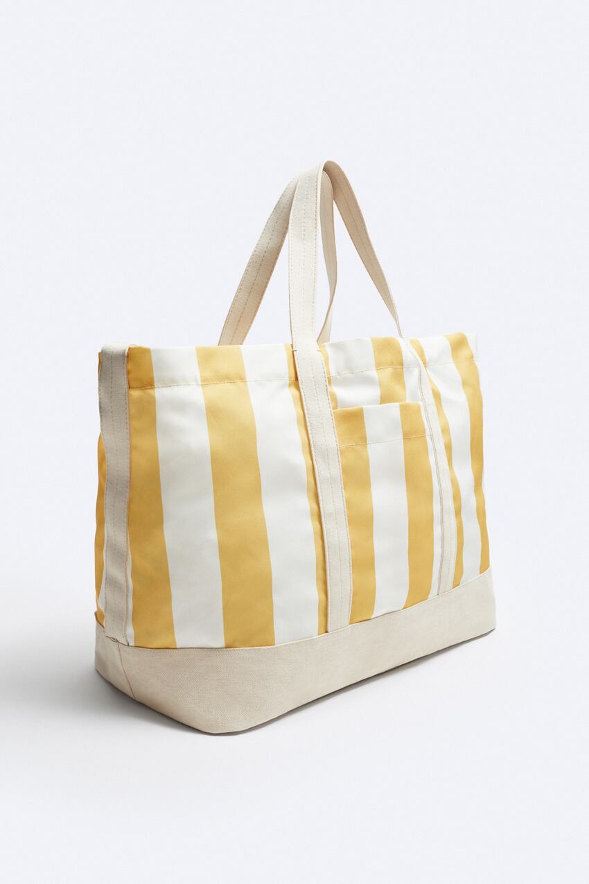 yellow tote bag