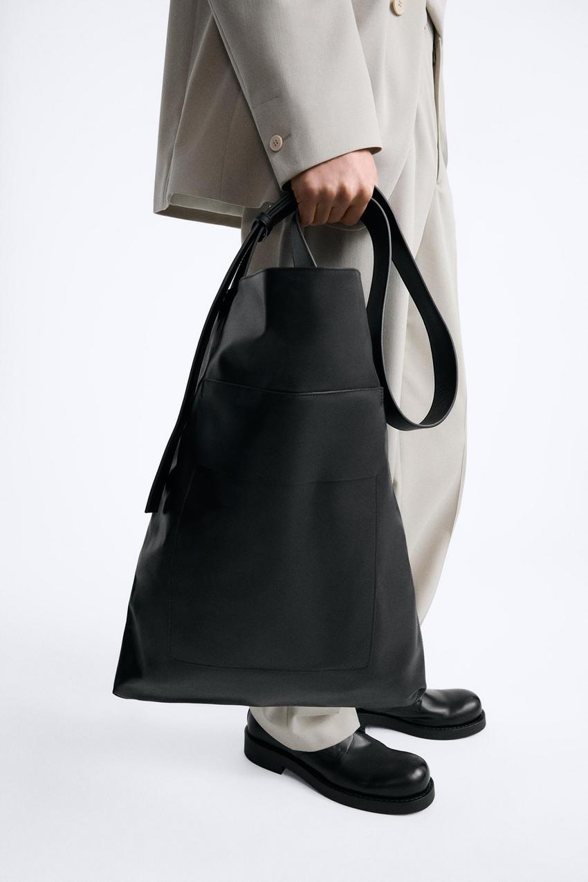 Zara limited edition leather bag Clearance