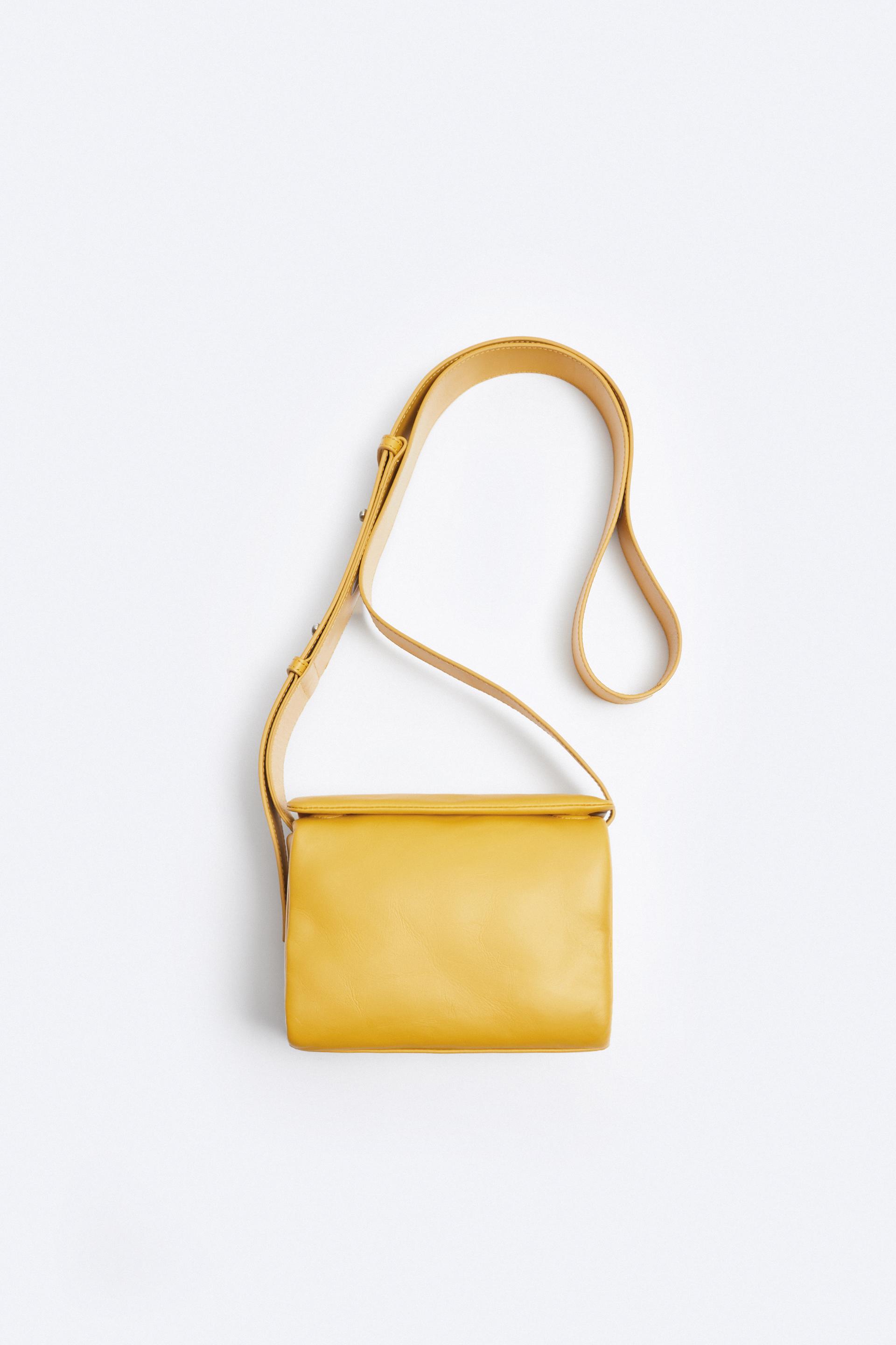 Zara yellow crossbody bag Clearance
