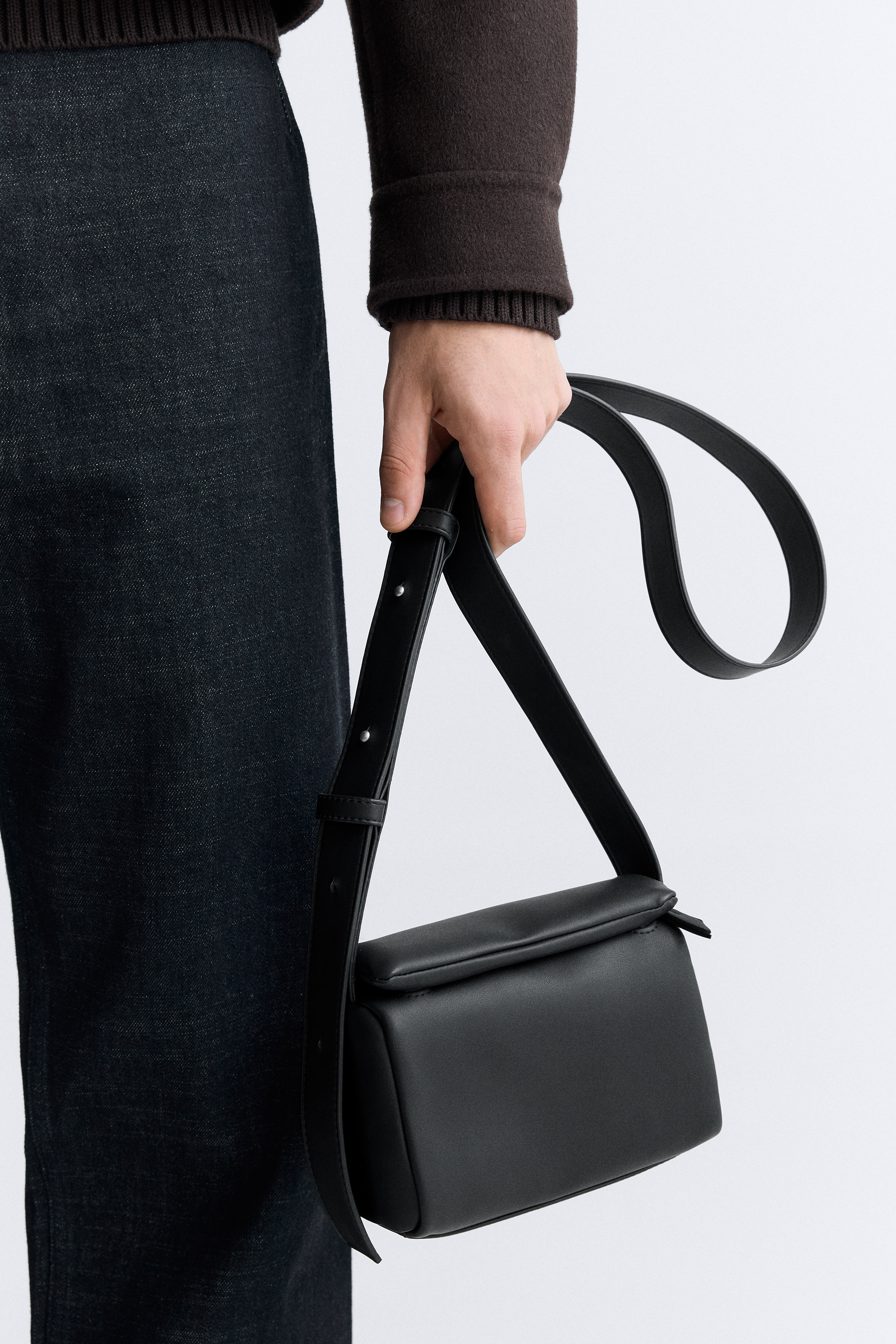 Mini Crossbody Bag Small Shoulder Bag For Men, Women Mini Messenger Satchel  Bag Black