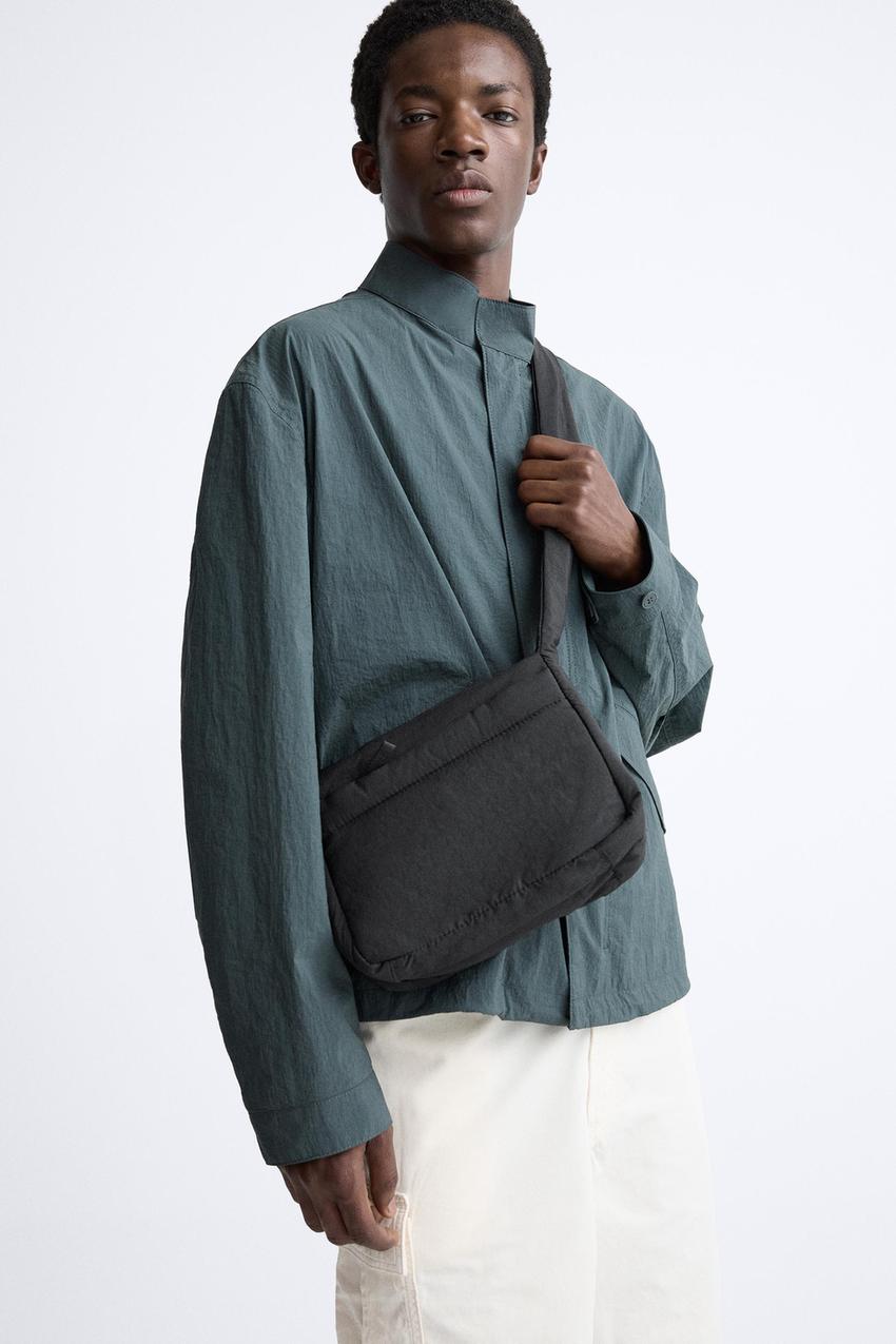 Zara nylon crossbody bag Clearance