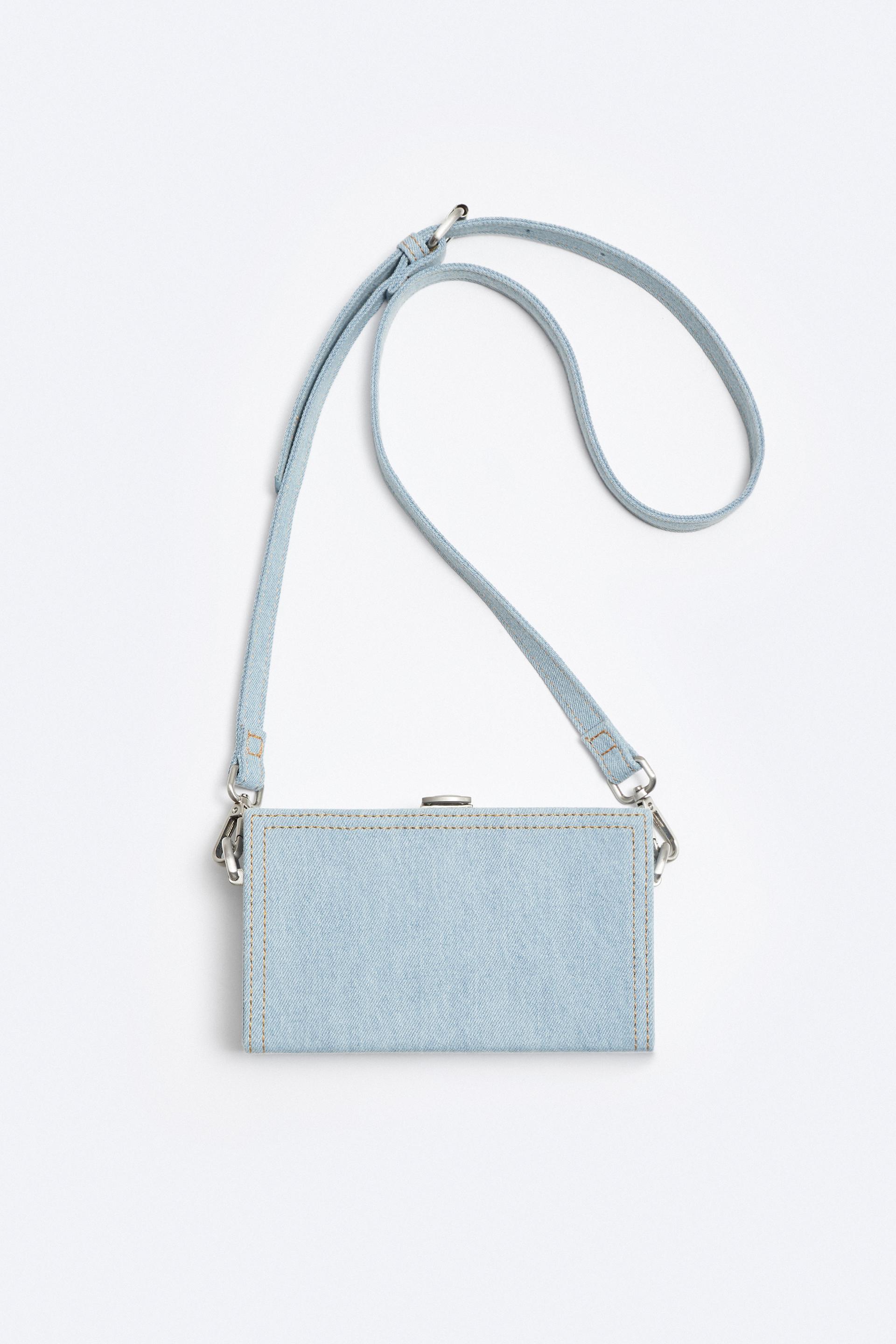 RIGID CROSSBODY DENIM BAG