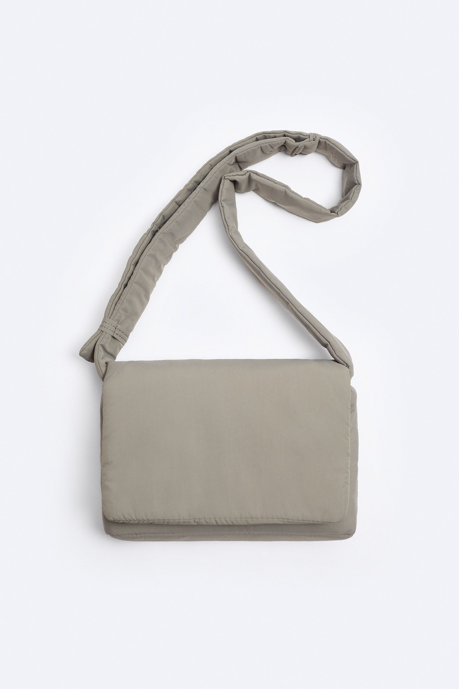grey crossbody bag