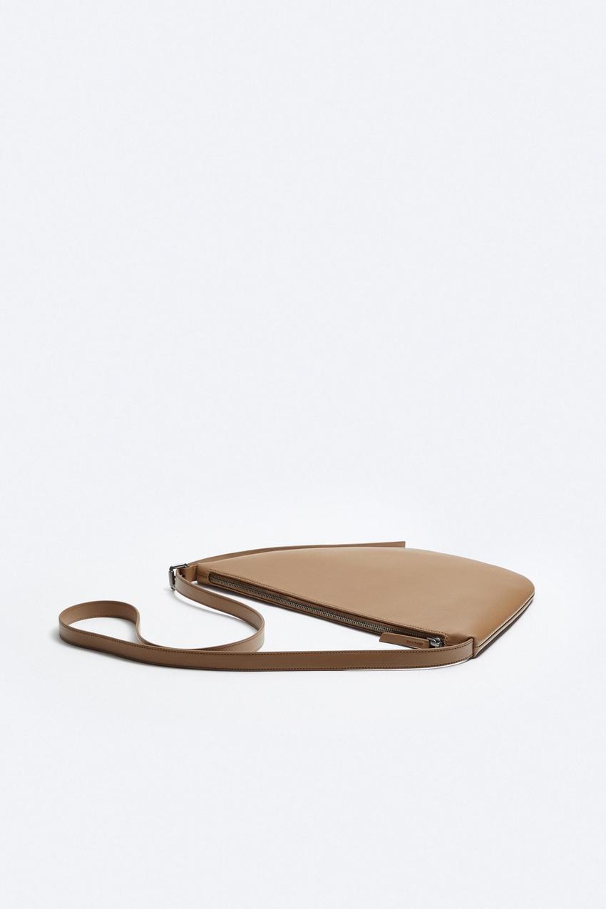 Zara soft leather crossbody bag Clearance