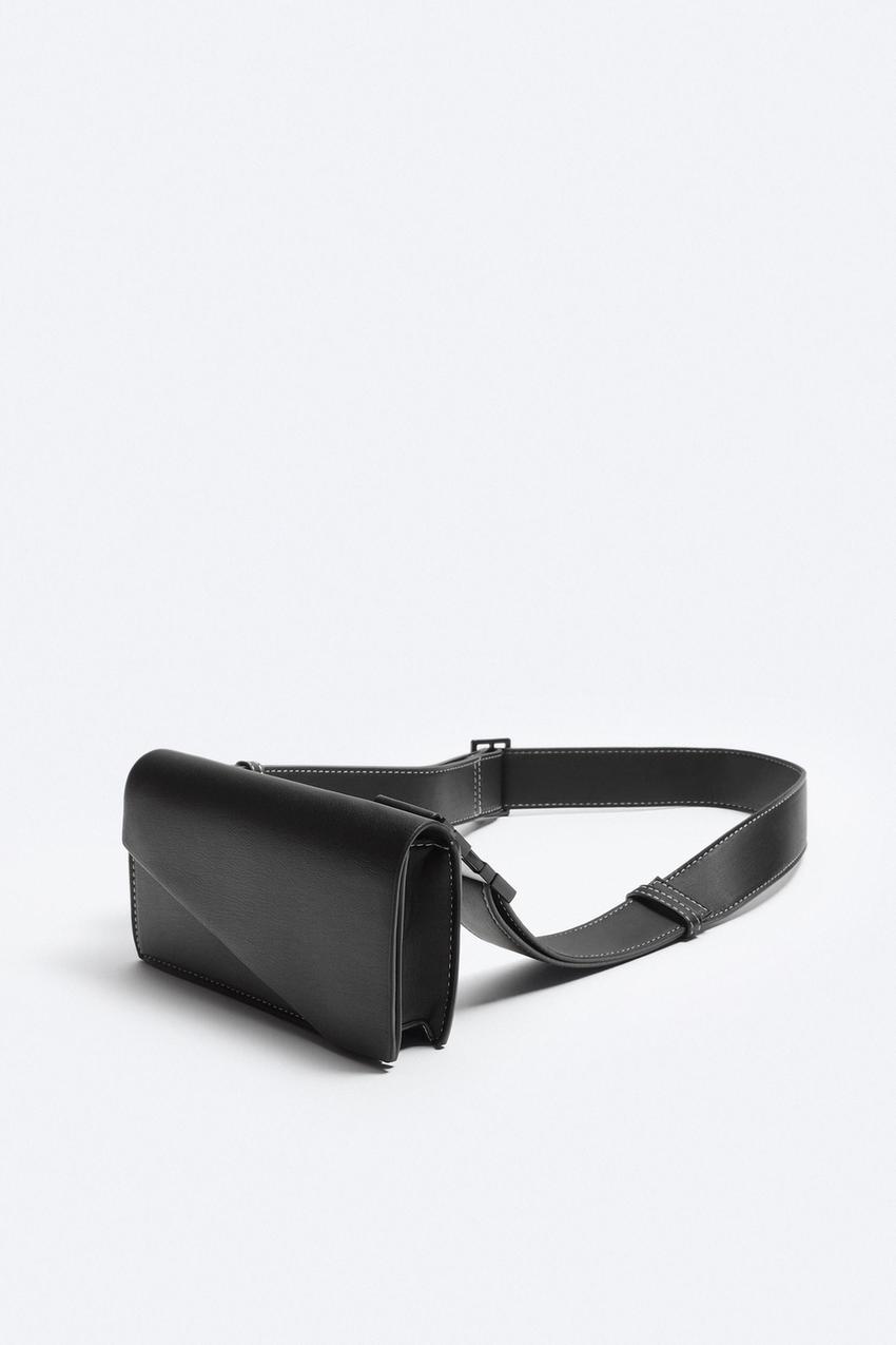 Zara mini crossbody bag with topstitching Clearance
