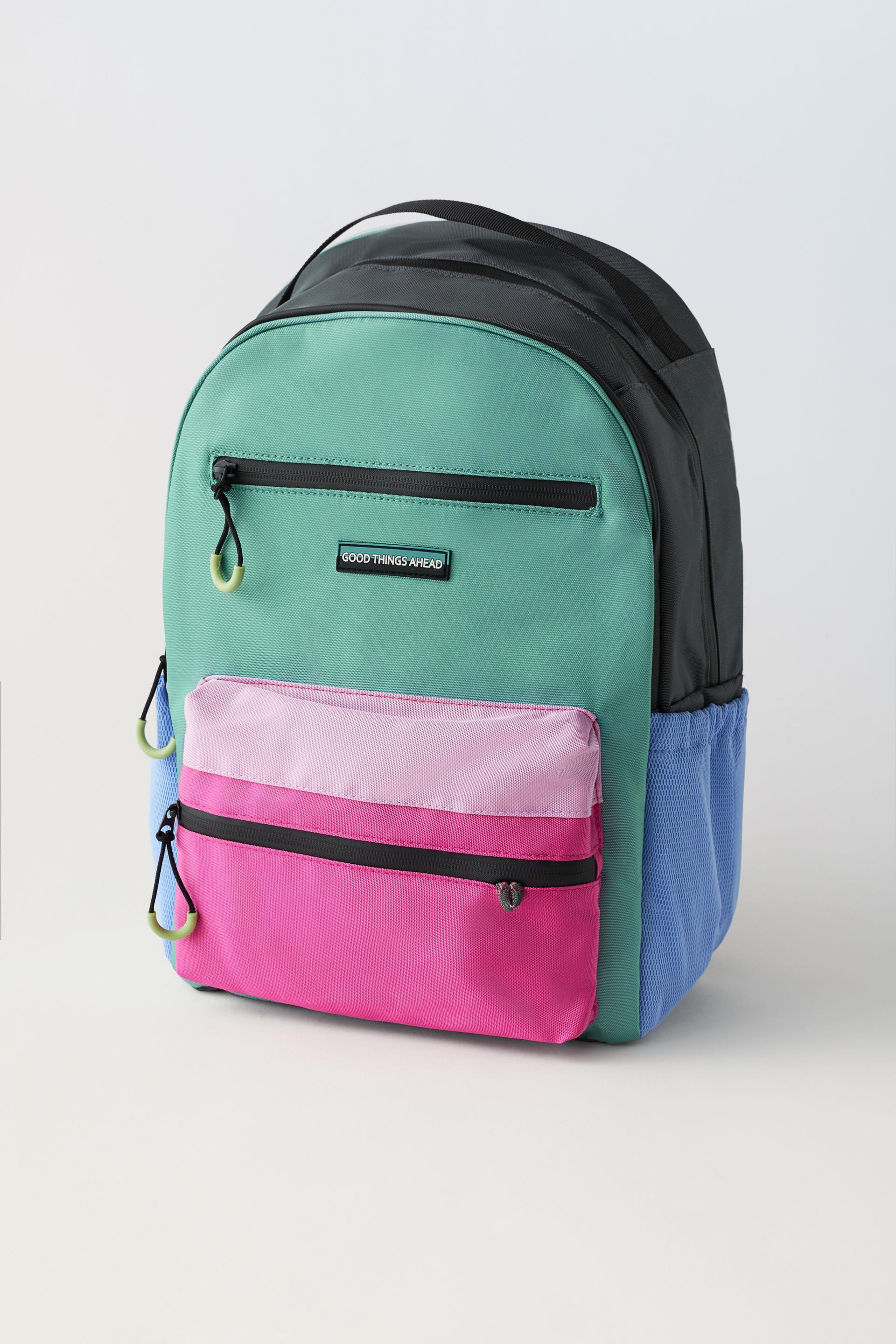 Zara three tone backpack Clearance