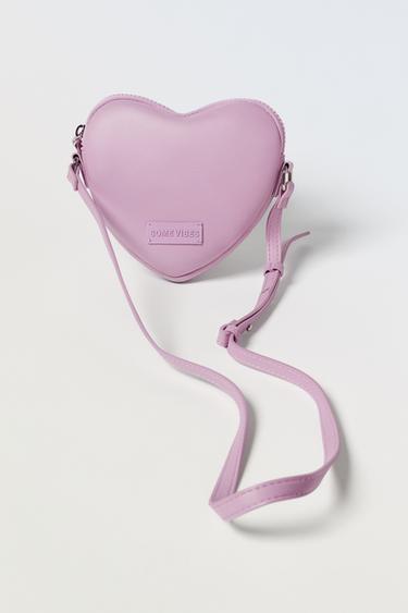 TÚI ĐEO CHÉO HÌNH TRÁI TIM - Tím Tử Đinh Hương từ Zara - Hình ảnh 3