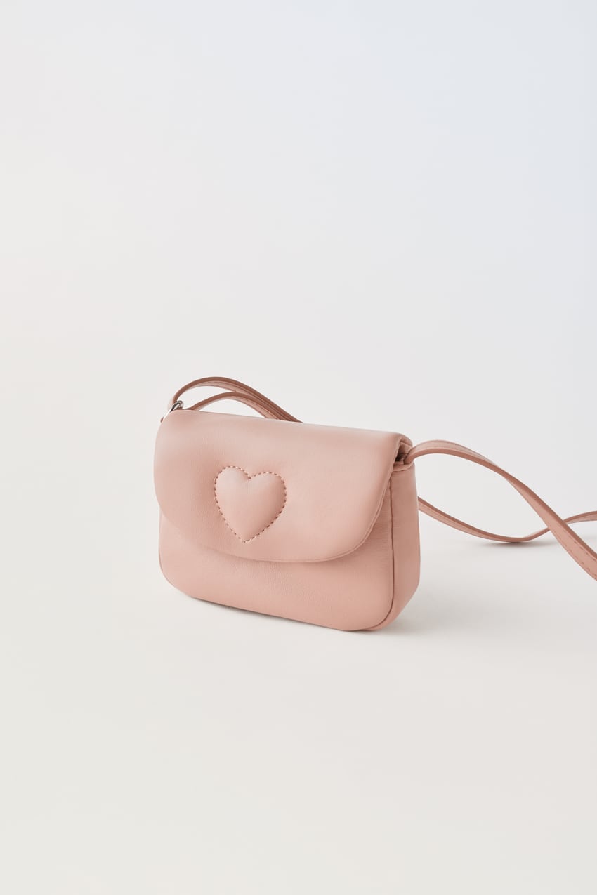 Zara - Heart Detailed Crossbody Bag - Pink - Unisex