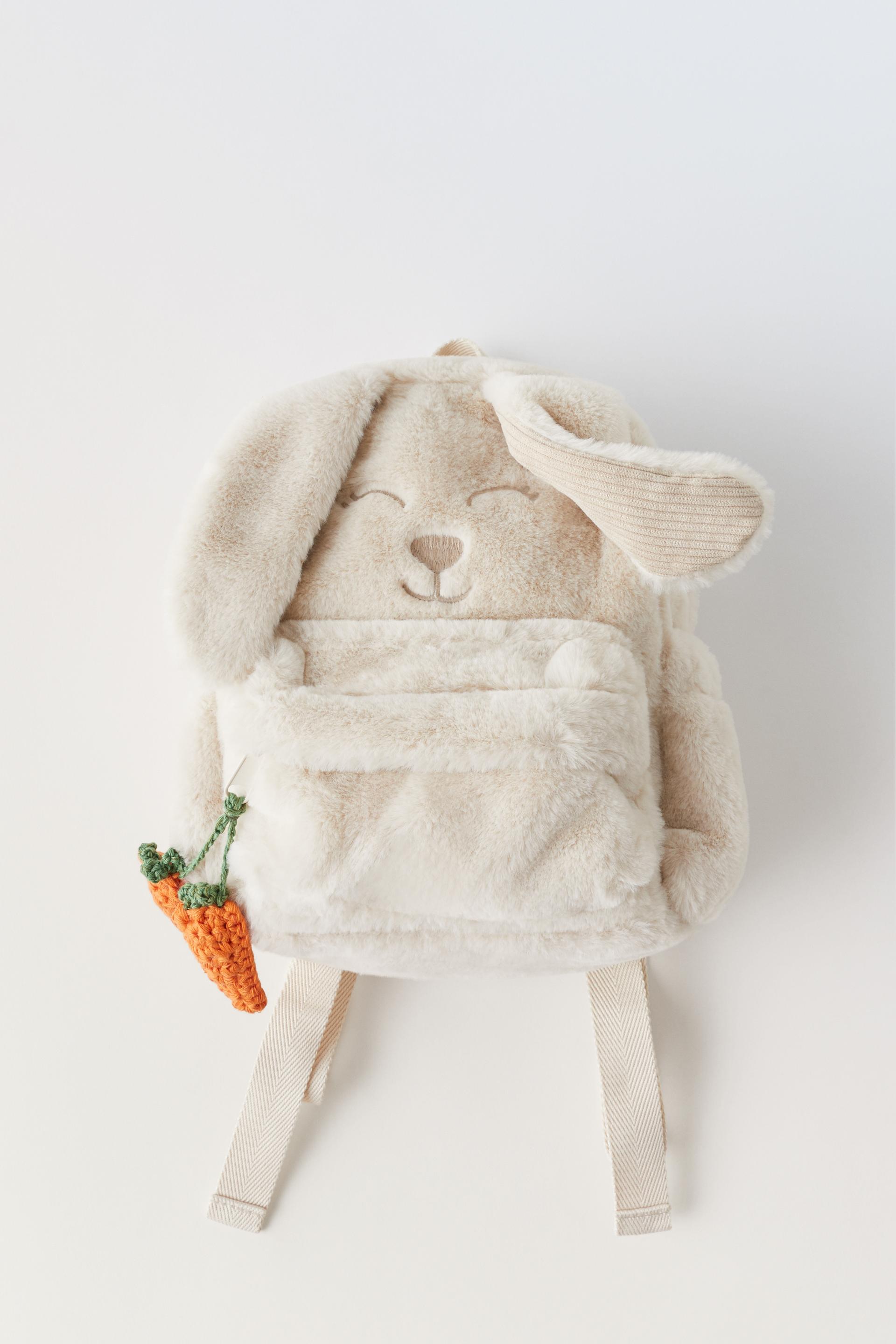 MOCHILA PELO CONEJTO Blanco Crudo ZARA M xico