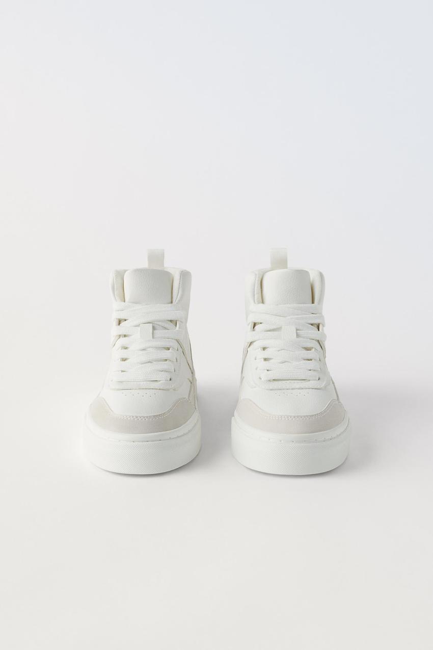 Zara high top sneakers white Clearance