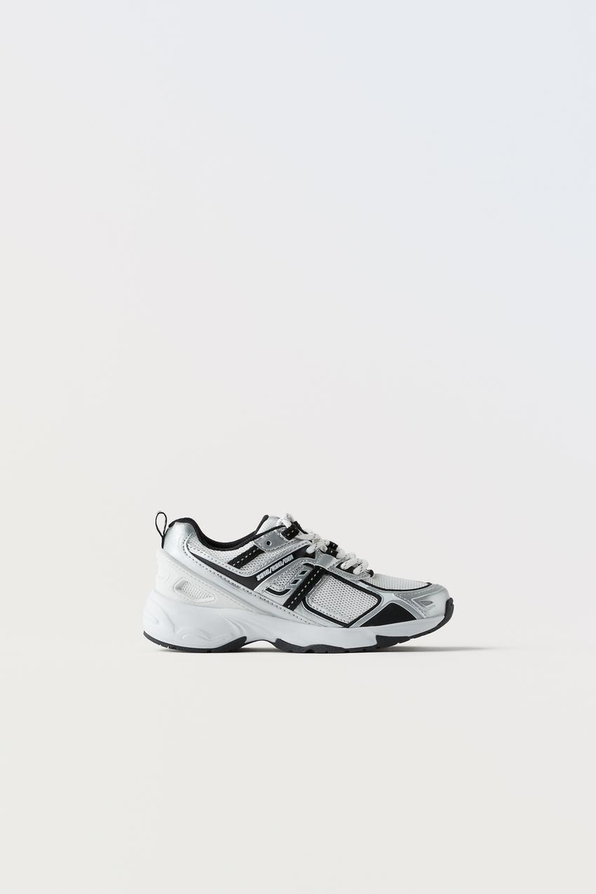 Zara mesh fabric sneakers Clearance