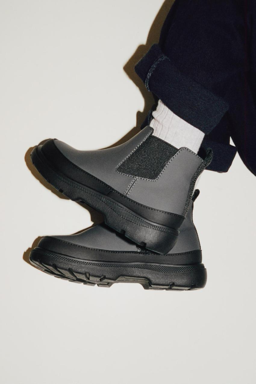 Zara rubberised boots men Clearance