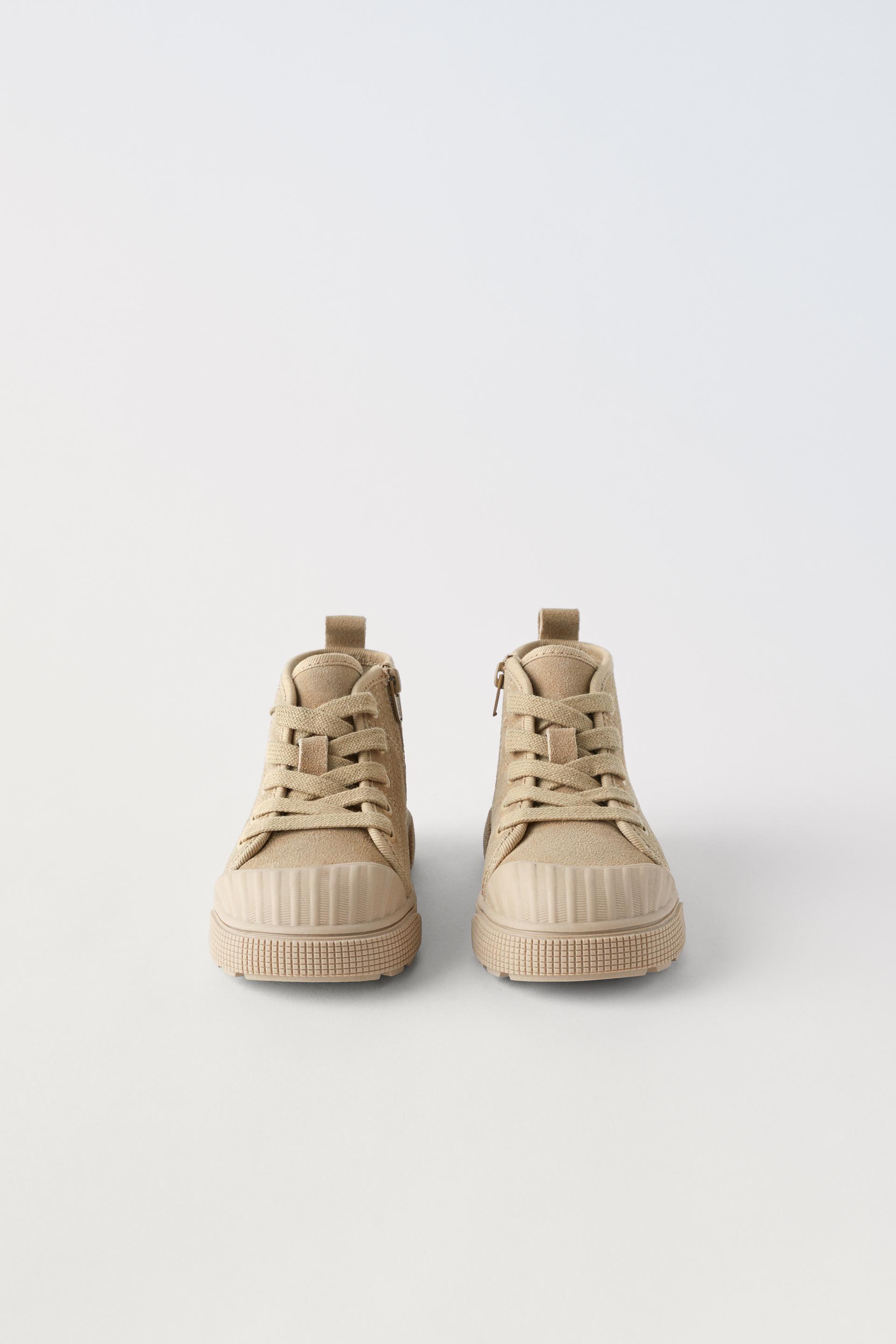 Zara leather high top sneakers Clearance