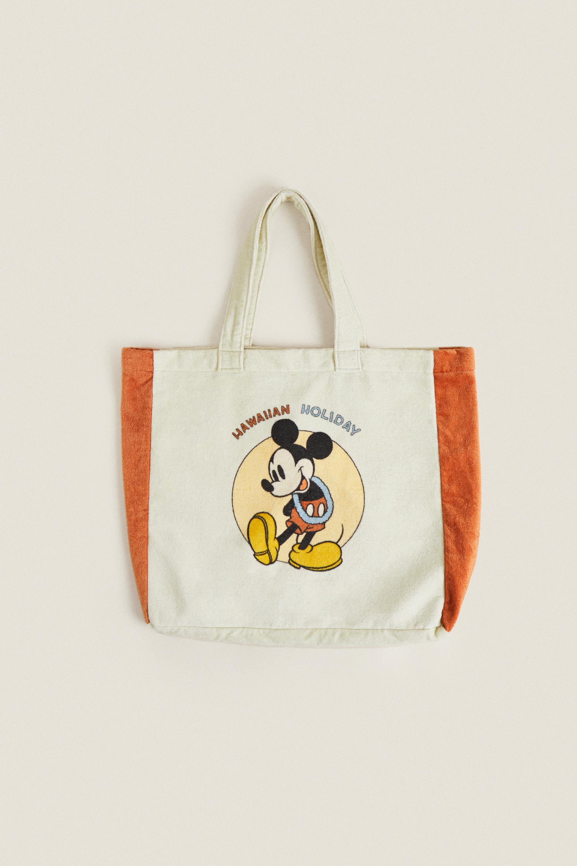 Mickey mouse tote bag zara Clearance