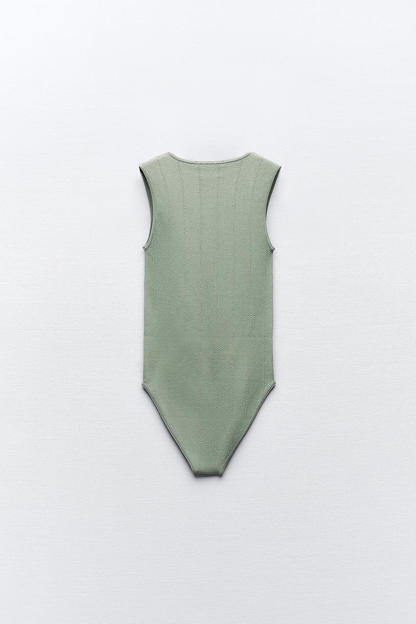 Zara bodysuit khaki Clearance