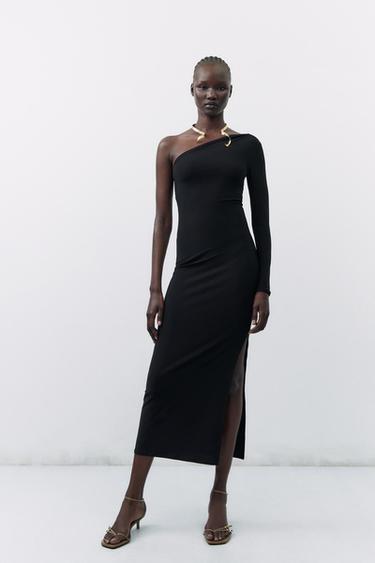 Vestidos negro zara cheap