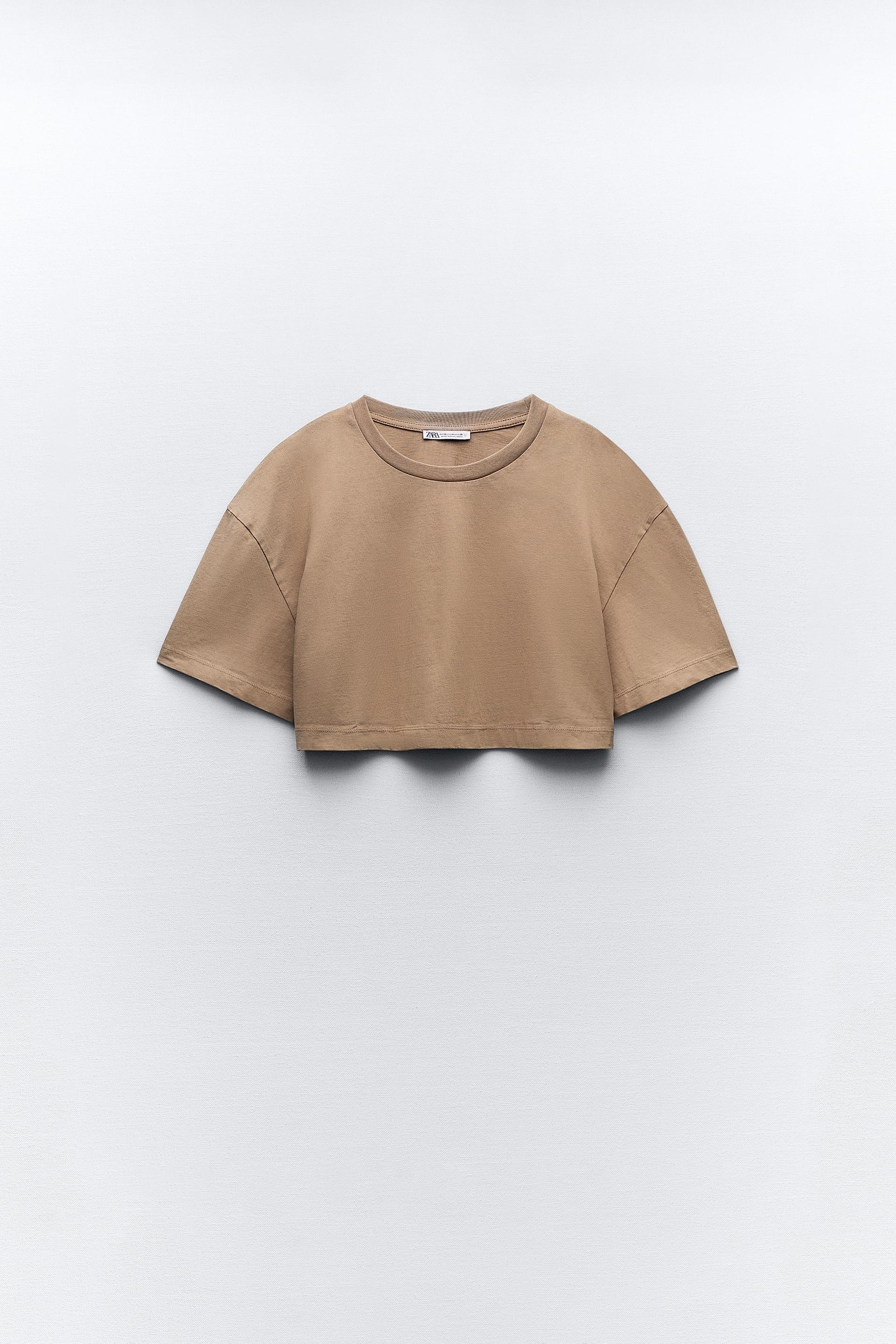 Faded crop top zara Clearance