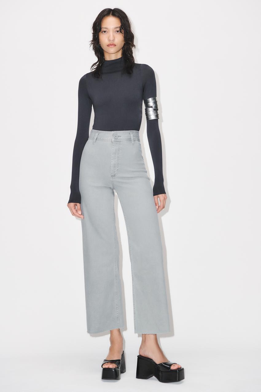 Marine straight leg jeans zara Clearance