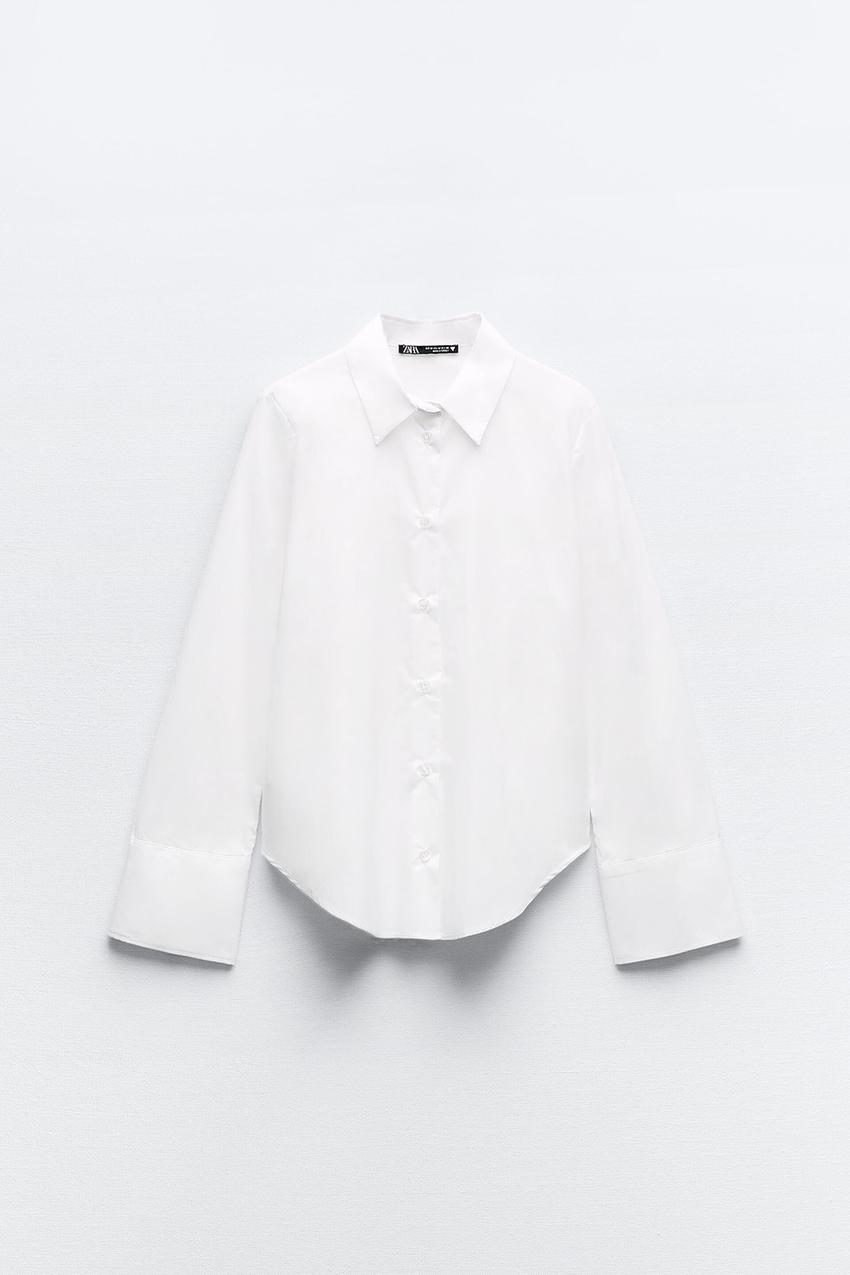 White collar top zara Outlet