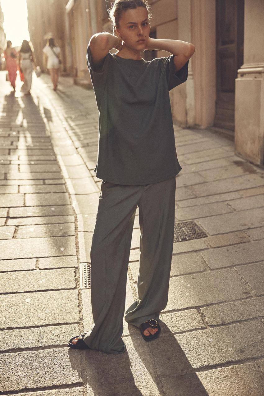 Zara sage trousers Clearance