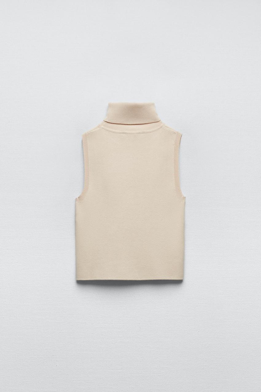 Zara cropped roll neck Clearance