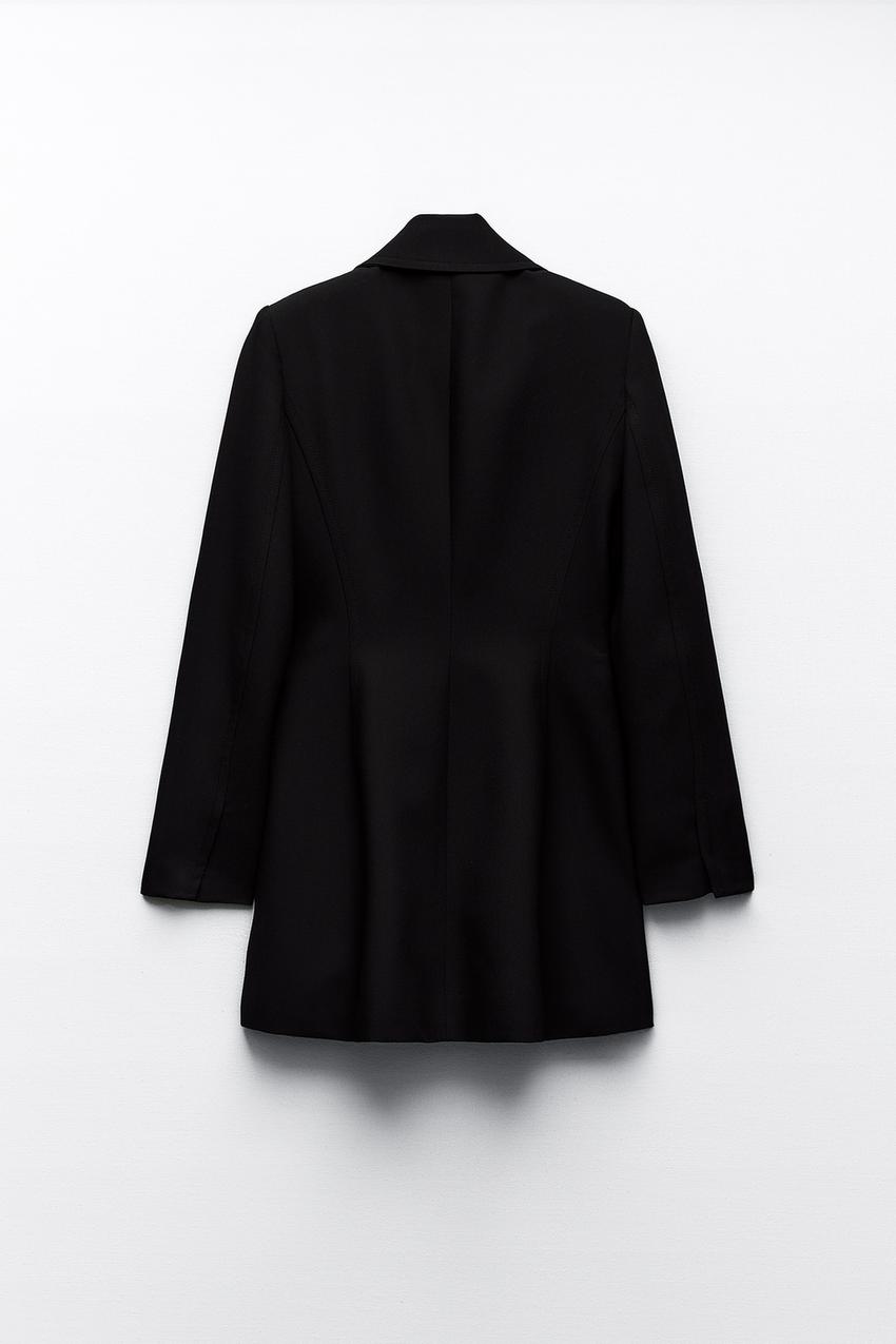 BUTTONED LONGLINE BLAZER - Black | ZARA South Africa