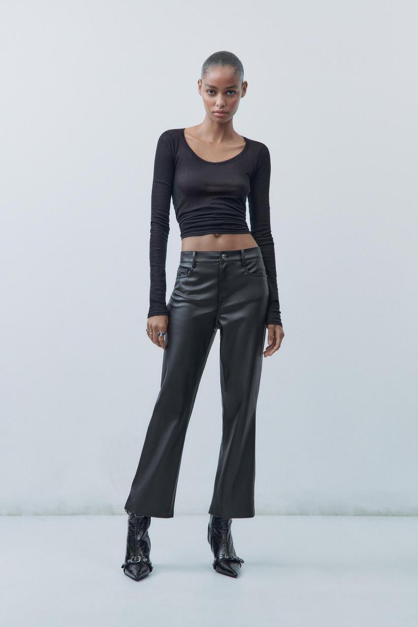 Zara leatherette trousers Clearance
