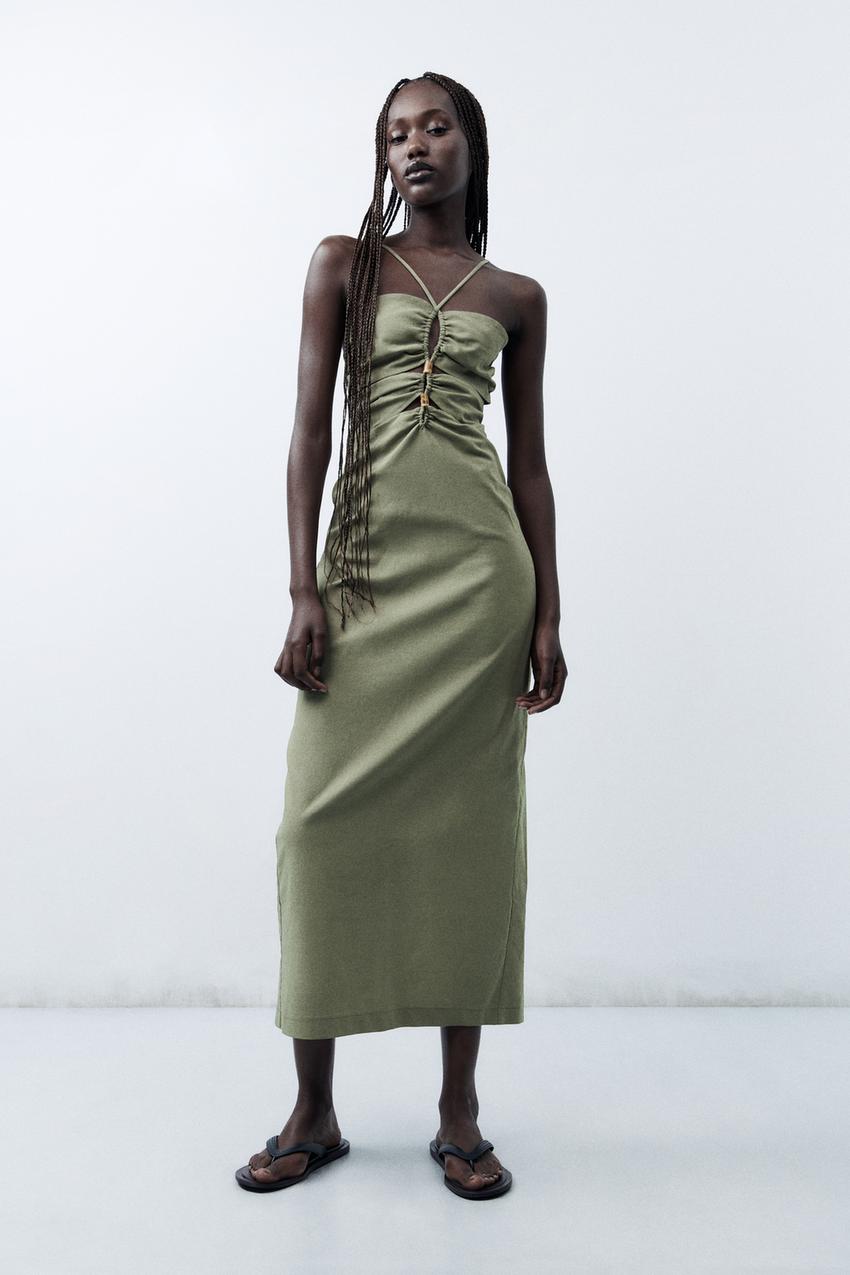 Zara new in midi dresses Clearance