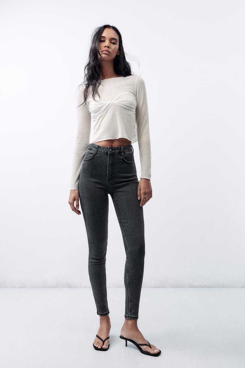 Zara jeans high rise slim Clearance