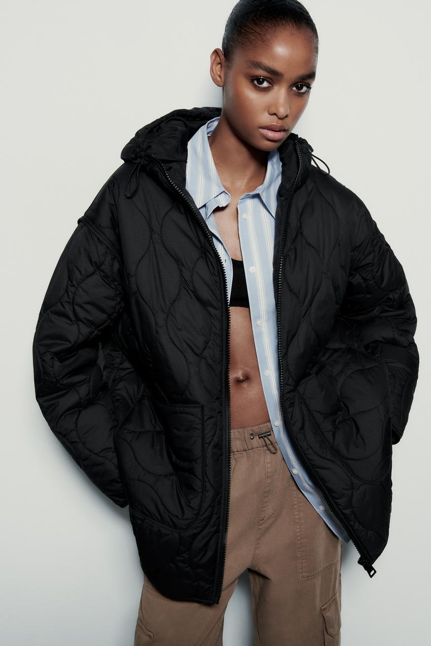 Zara water repellent puffer Clearance