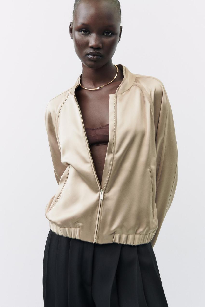 Zara nude bomber Clearance