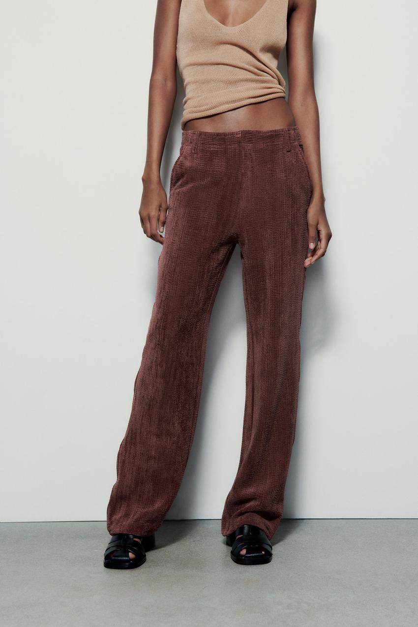 Zara corduroy pants womens Clearance