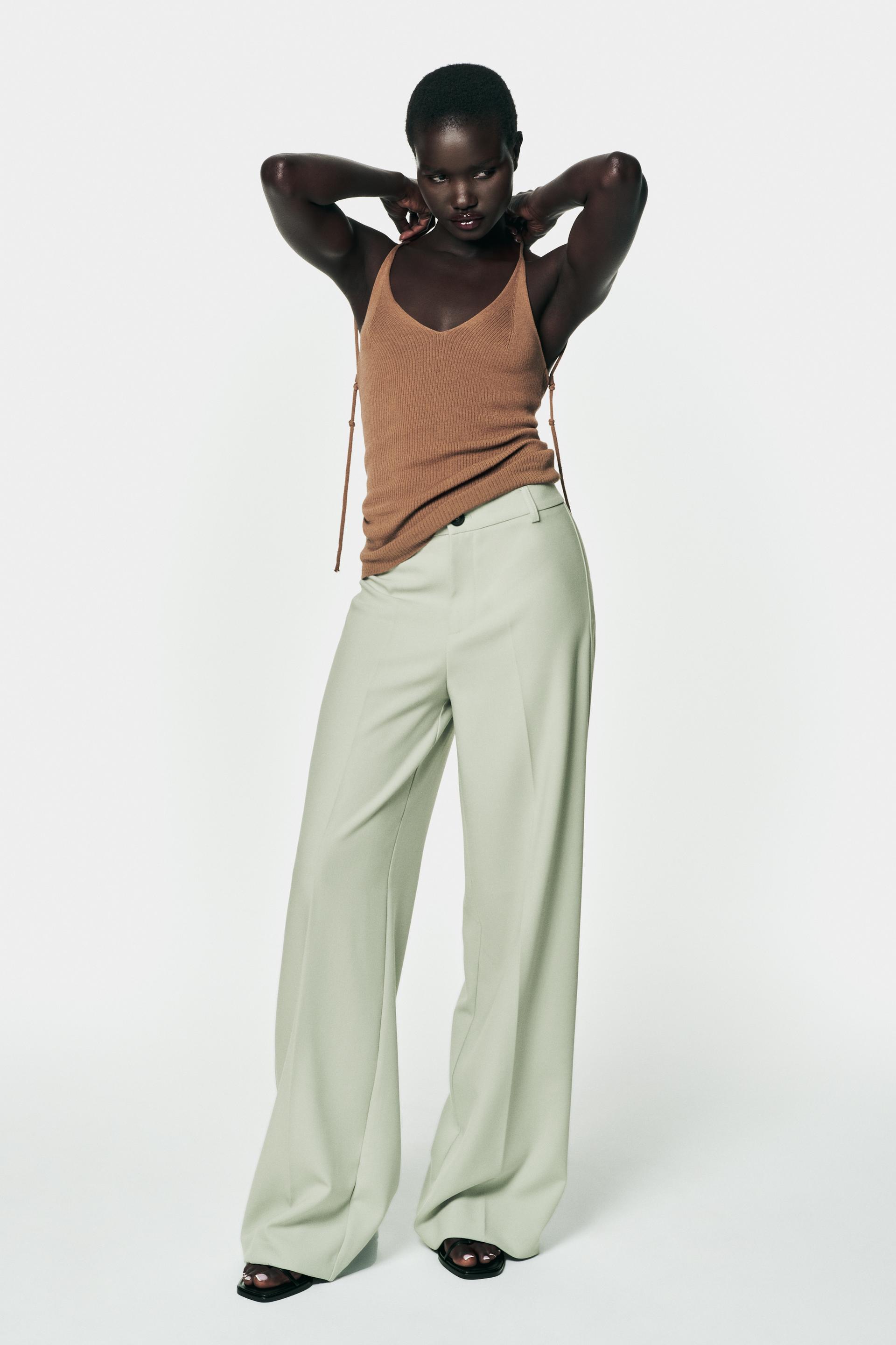 Zara sage trousers Clearance