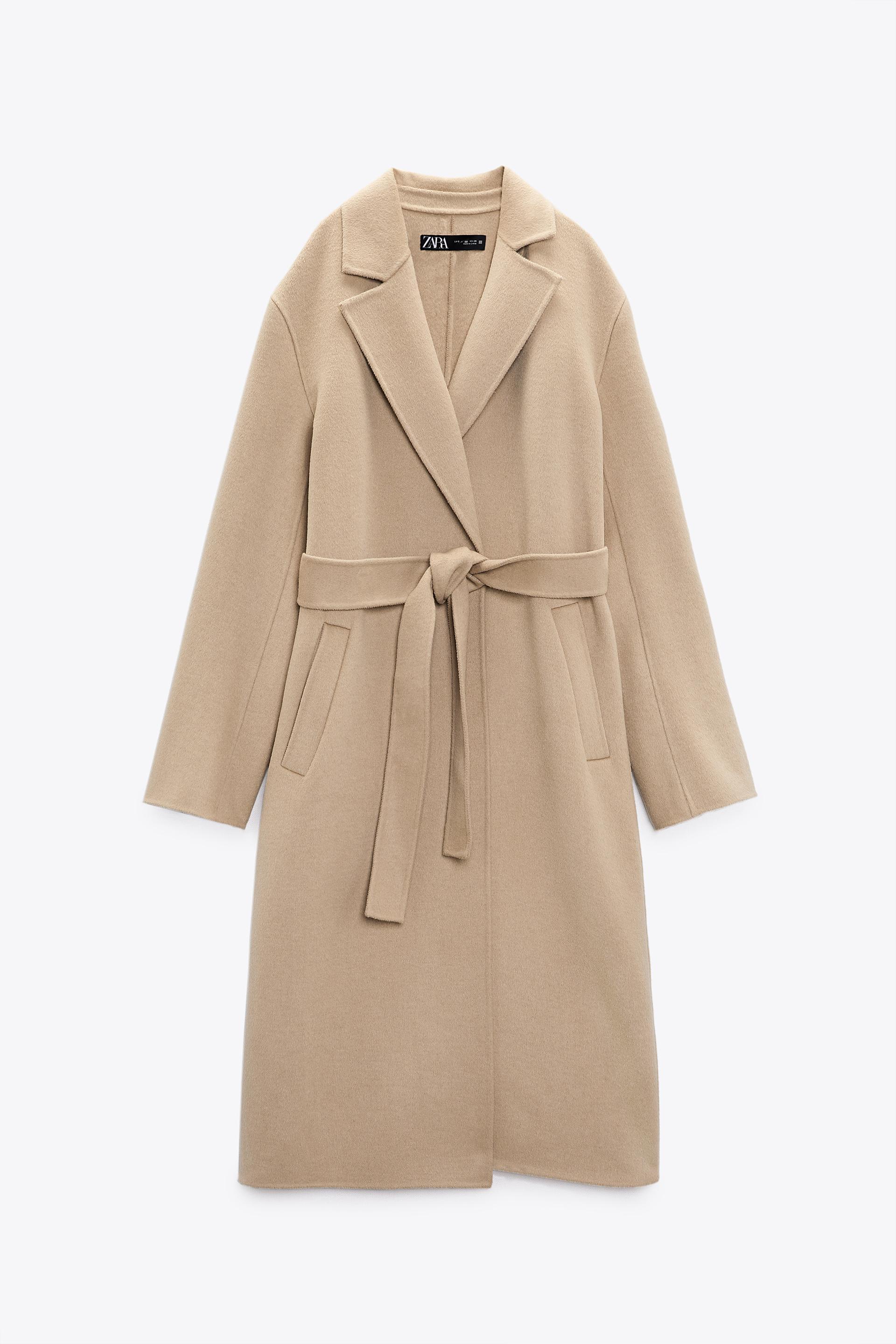 Zara limited edition wool blend coat beige Clearance