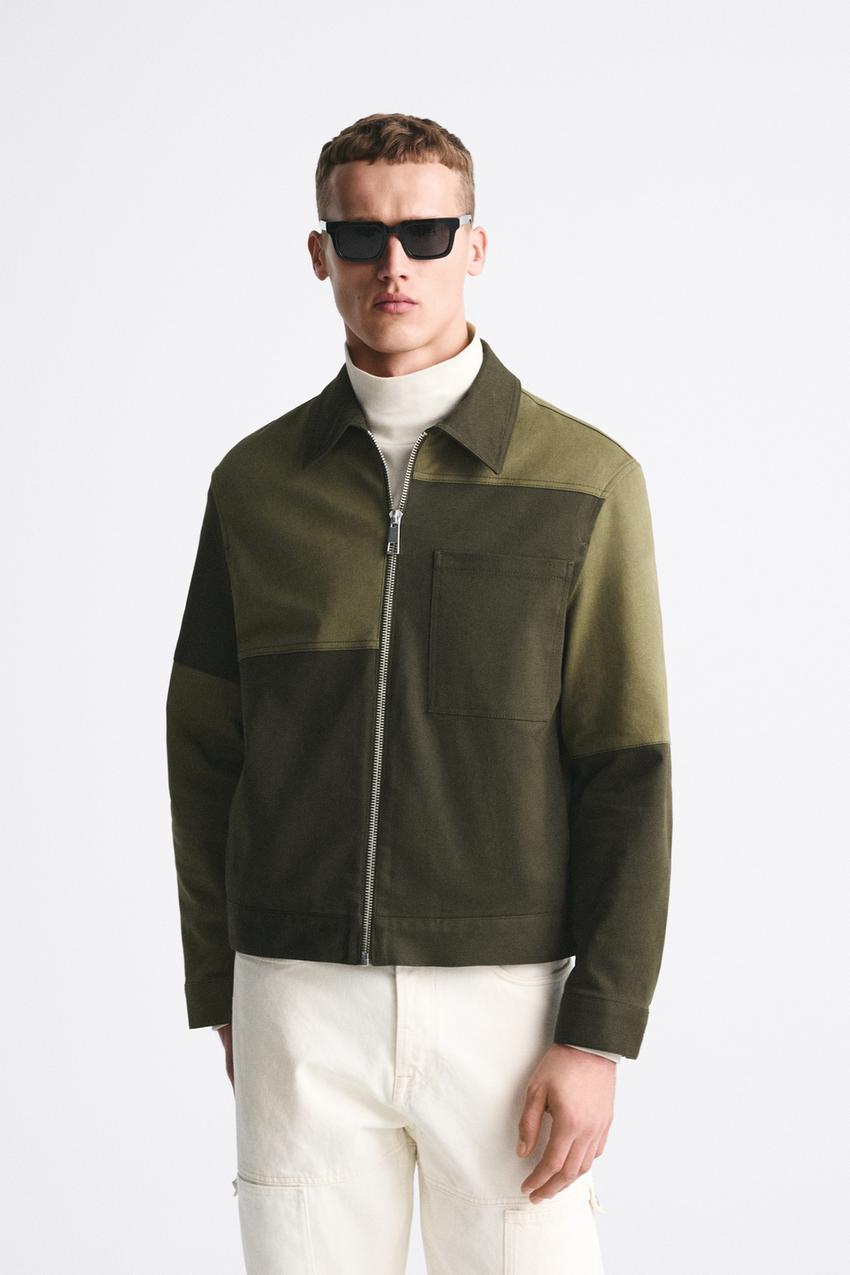 Zara green mens jacket Outlet