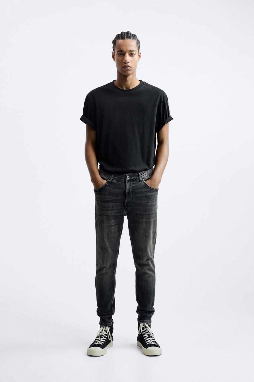 Straight tapered jeans zara clearance