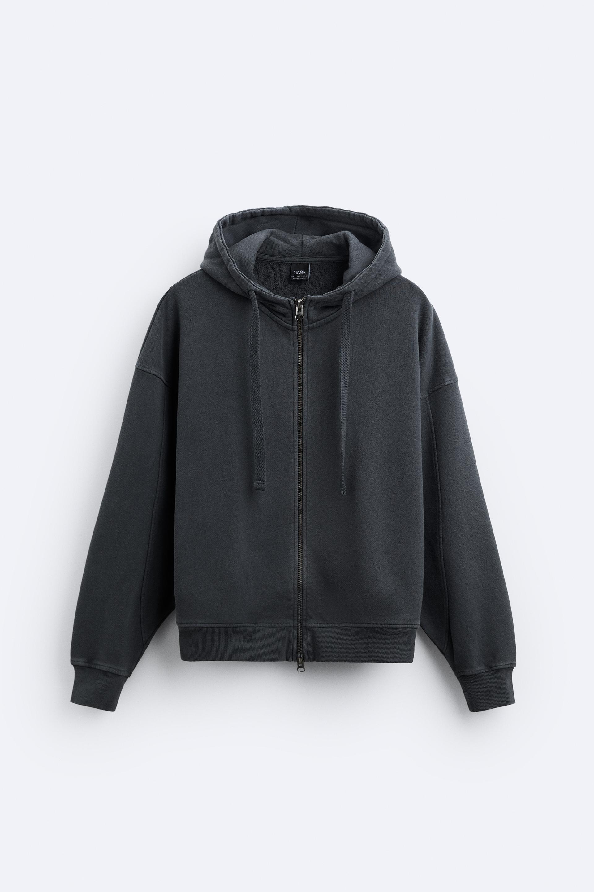 ZIP-UP HOODIE - Black | ZARA South Africa