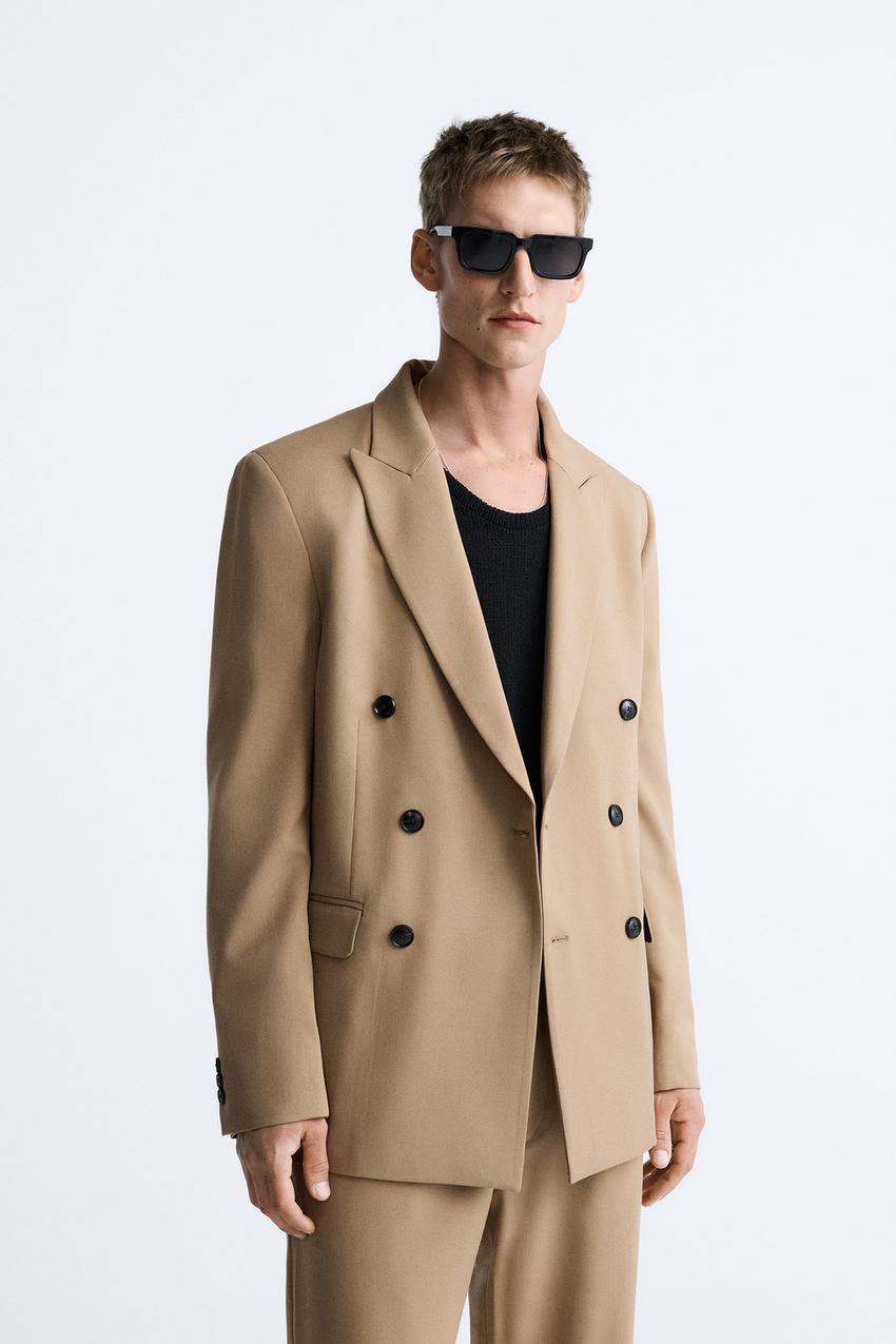 Zara mens double breasted blazer Clearance