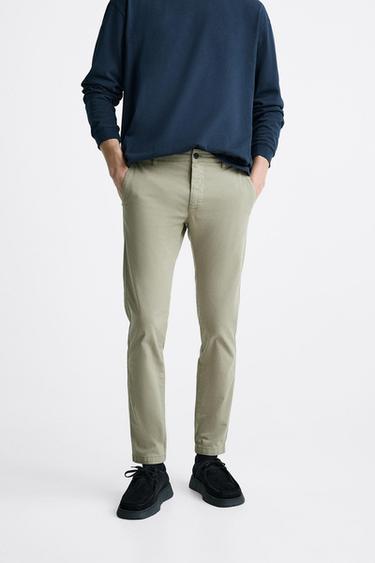 Zara green chinos Clearance