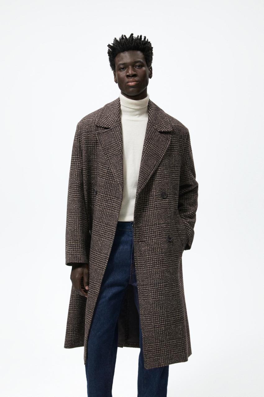 Double breasted zara coat Clearance