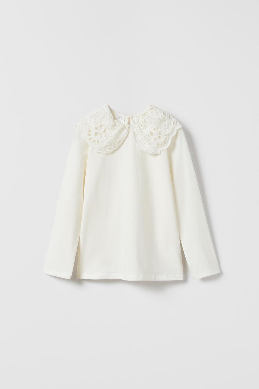 Zara lace collar blouse Clearance