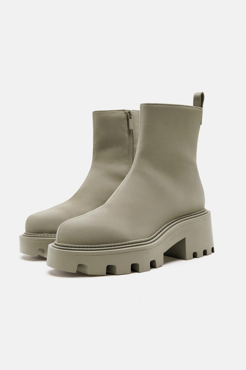 Grey boots zara Clearance