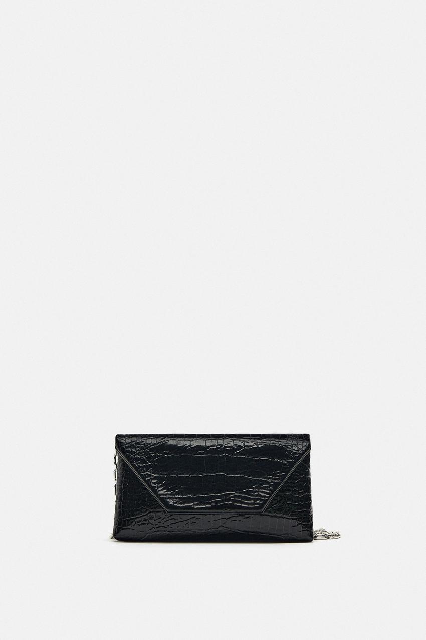 Zara black clutch Clearance