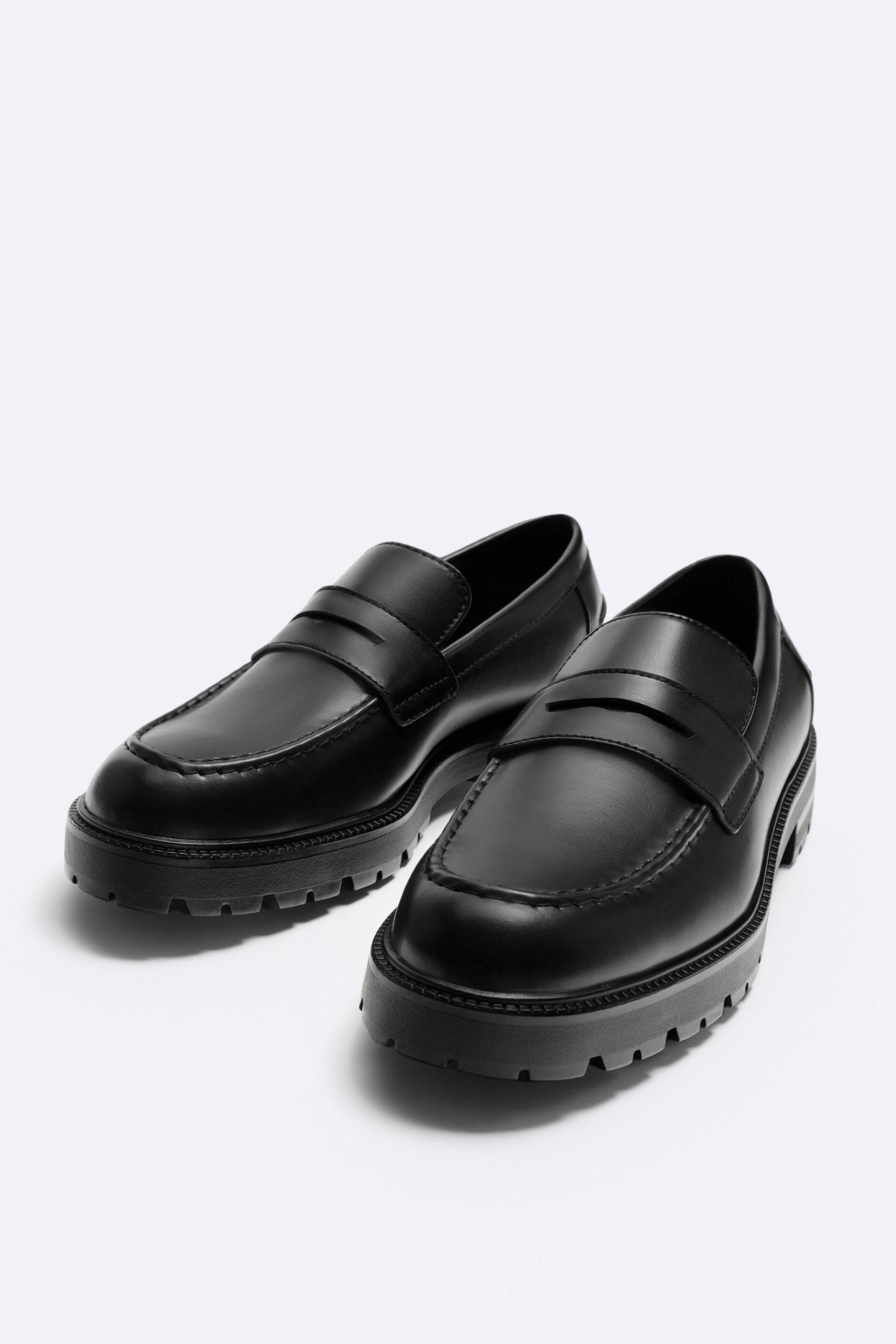 Black loafers women zara Clearance