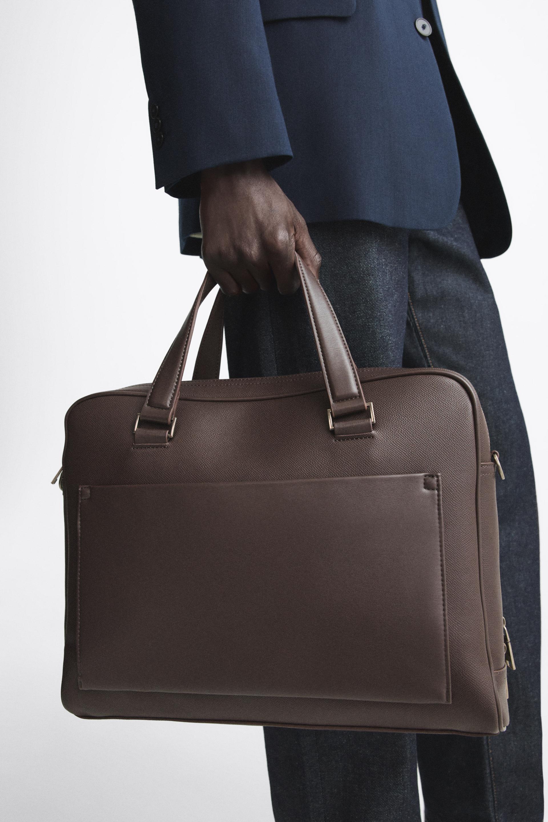 DOUBLE BRIEFCASE - Brown | ZARA New Zealand