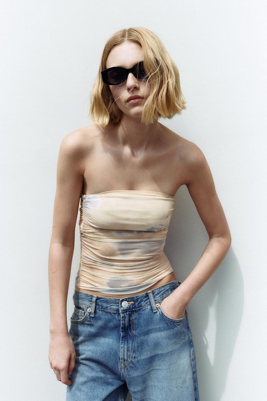 Zara tulle blouse Clearance