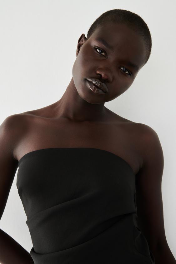 Zara black bandeau top Clearance