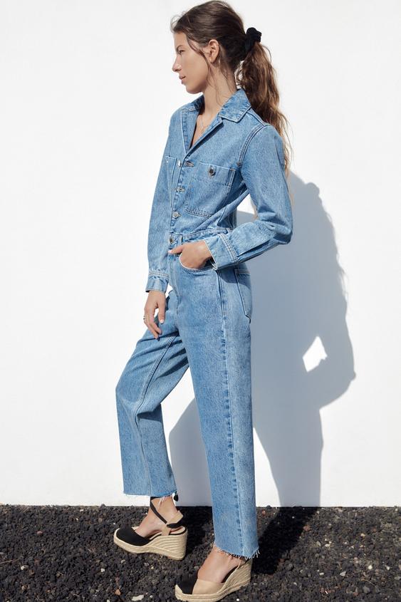 Εικόνα 3 του ΟΛΟΣΩΜΗ ΦΟΡΜΑ ΝΤΕΝΙΜ ΣΕ ΙΣΙΑ ΓΡΑΜΜΗ από Zara